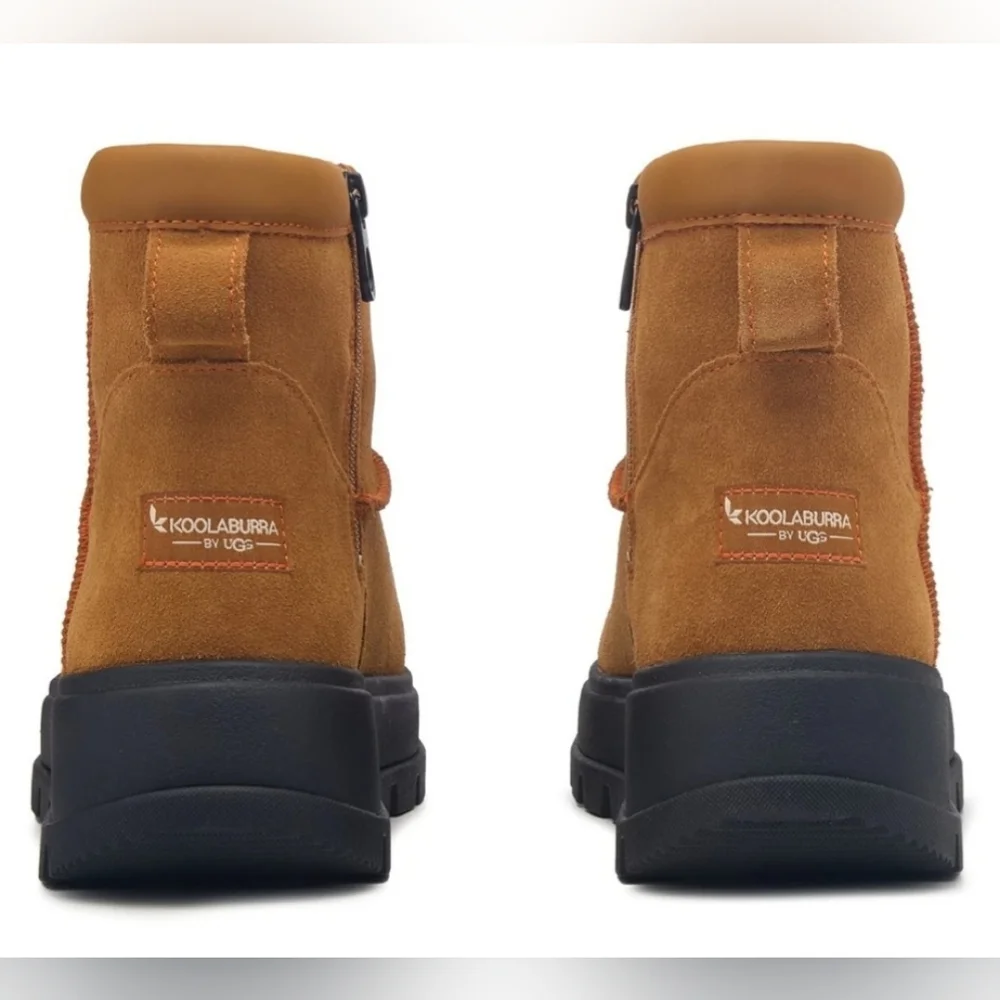 Size 8 - New Koolaburra By UGG Mini Hybrid Winter Boot Chestnut - Picture 6 of 16